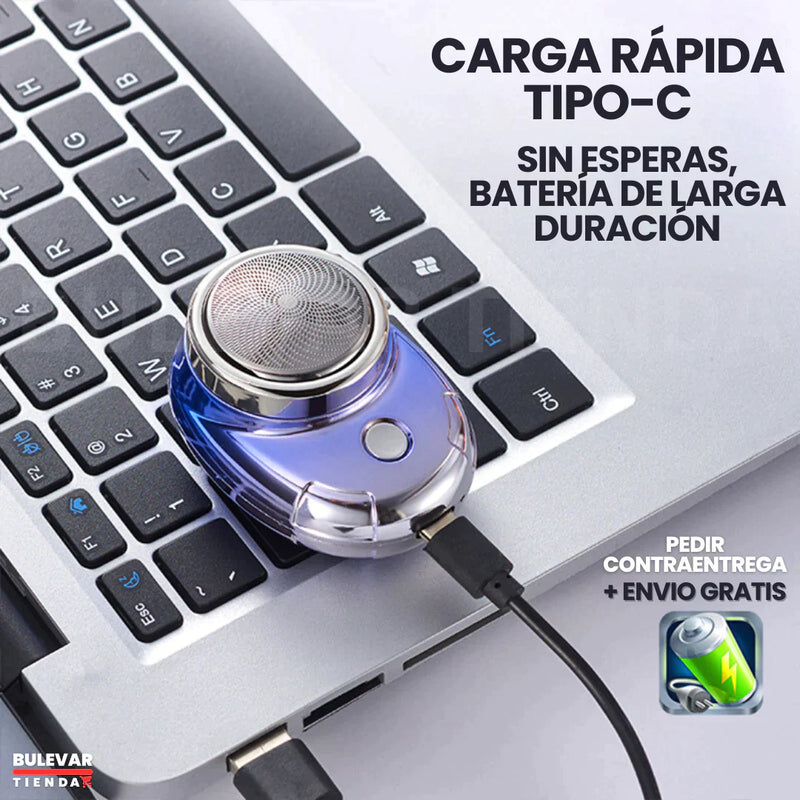 Mini Afeitadora Eléctrica USB de Larga Duración