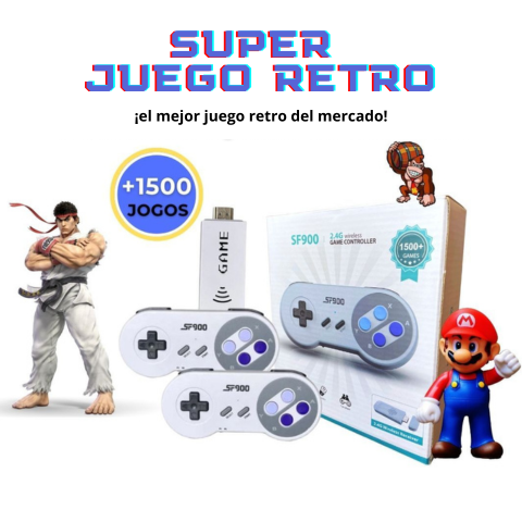 Super Game Retrô + 2 Controles