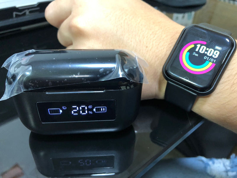 COMBO AUDIFONOS M90 + SMARTWATCH Y68