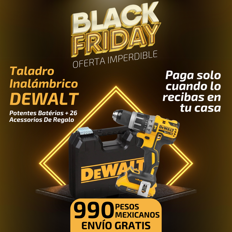 Kit de Taladro Inalámbrico de Litio + 2x Baterías Recargable 48v