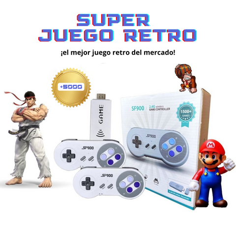 Super Game Retrô + 2 Controles