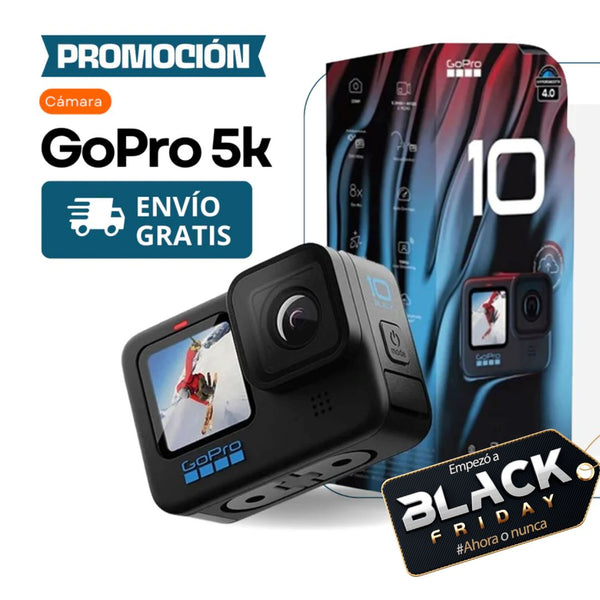 Cámara GoPro 5K + Funda Ultrarresistente de Regalo | QUEDAN 6 UNIDADES - CIERRE DE LA TIENDA - Black Friday