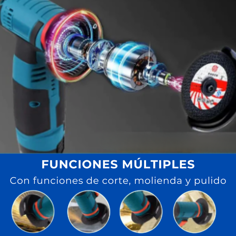 AMOLADORA ELÉCTRICA SIN CABLE + 2 BATERÍAS DE REGALO + REGALLO SORPRESA