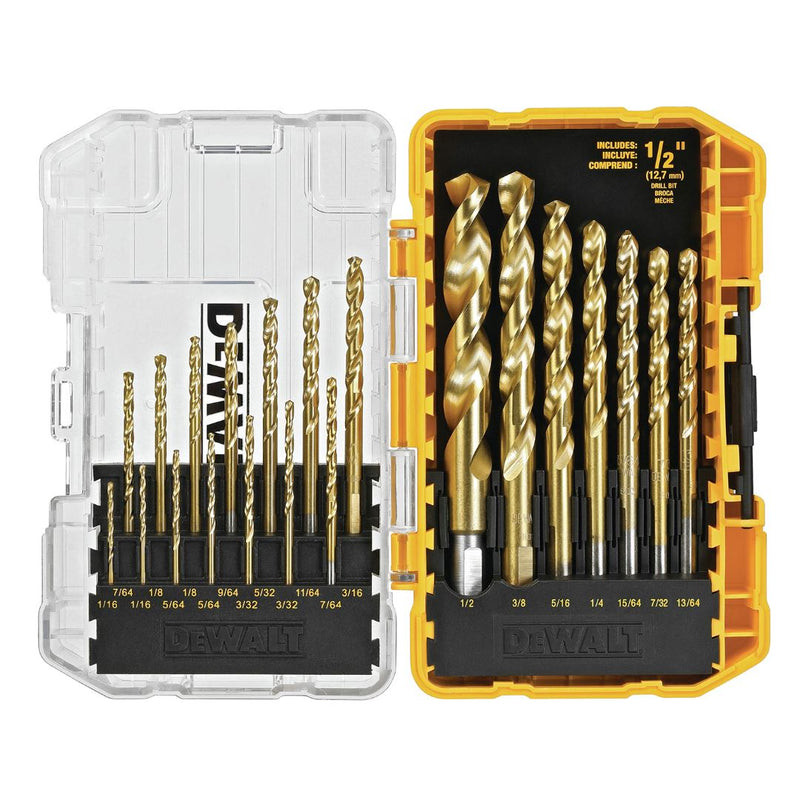 KIT DEWALT: Taladro De Percusion De Alto Impacto + Caja De Herramientas Con 108 Piezas + 20 Brocas De Titanio - BLACK FRIDAY 🔥