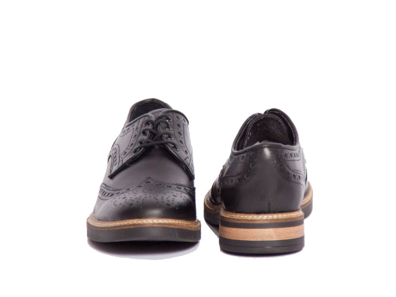 Zapatos Brogue Color Negro